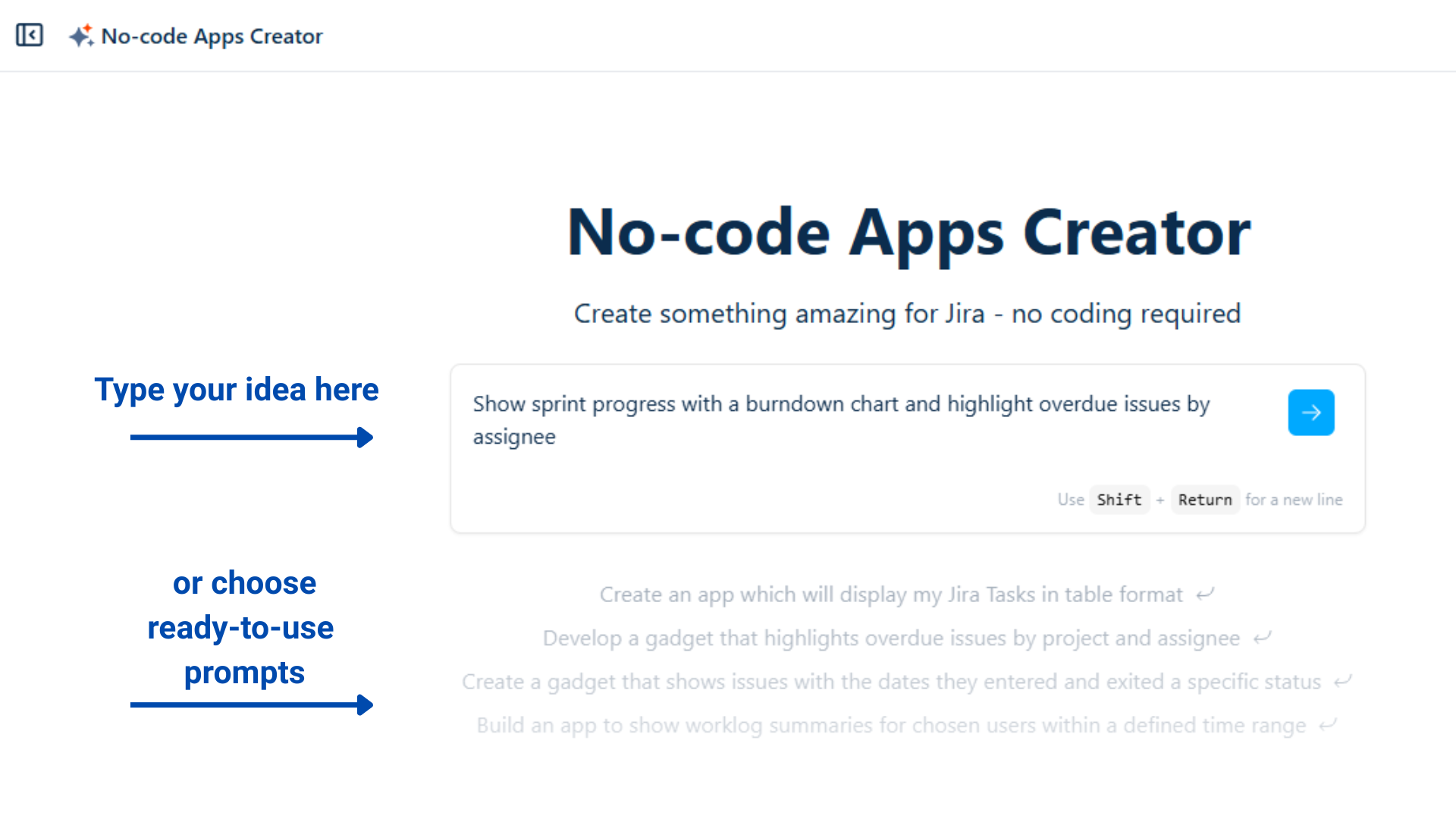 Overview how to create no code Apps